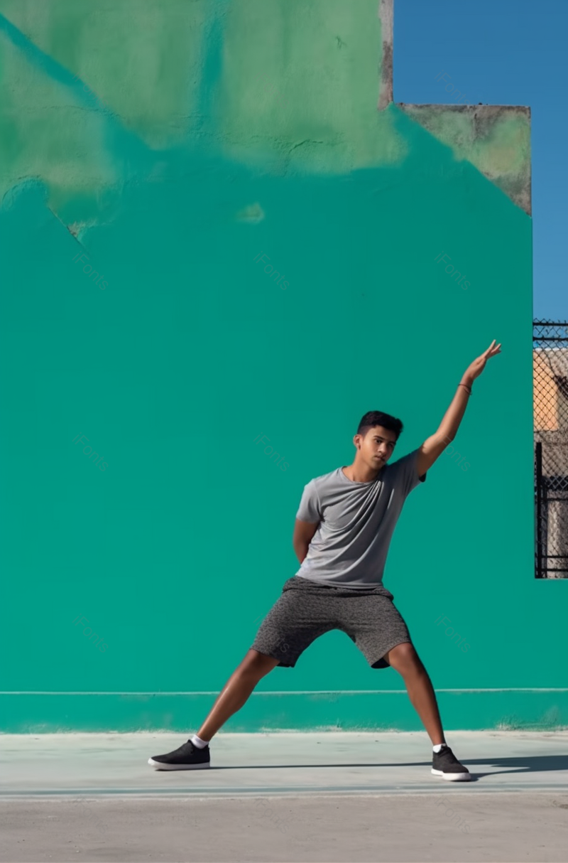 绿墙黑人户外锻炼中国功夫拍摄,高清,摄影图,摄影图片,图片大全,摄影图免费下载